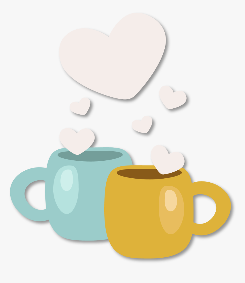 Coffee Mug With Heart Clipart Png Freeuse Qixi Festival - Clip Art, Transparent Png, Free Download
