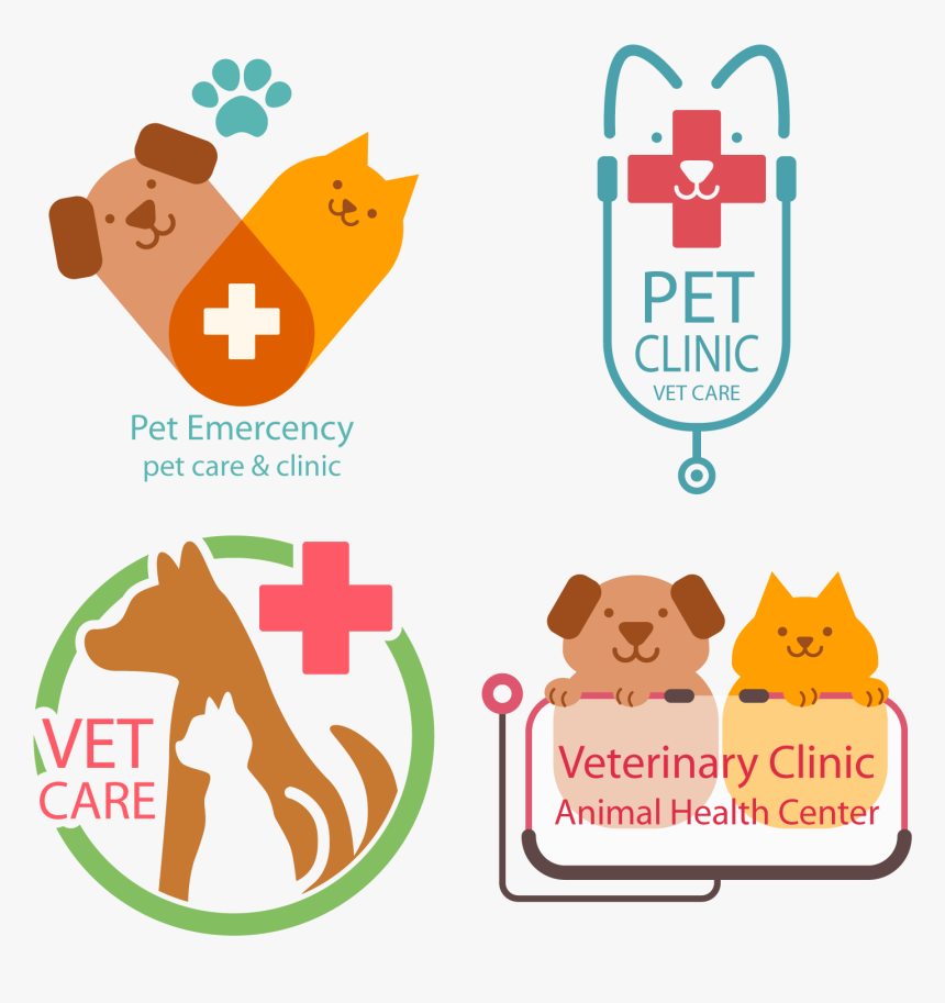 Cat Logo Dog Veterinary - Clip Art Vet Symbols, HD Png Download, Free Download
