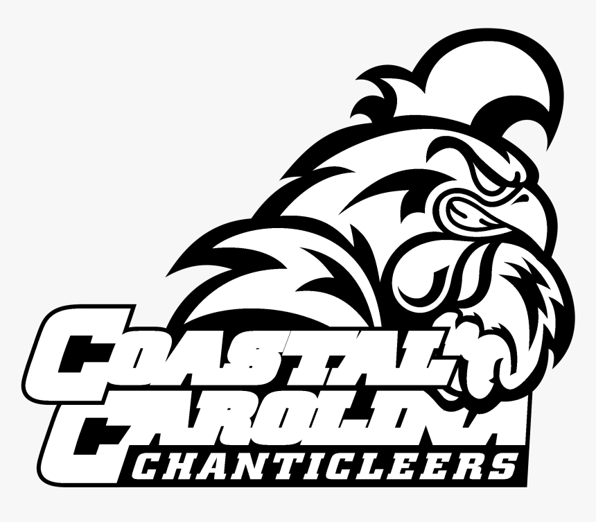 Coastal Carolina Chanticleers Logo Black And White - Coastal Carolina Chanticleers, HD Png Download, Free Download