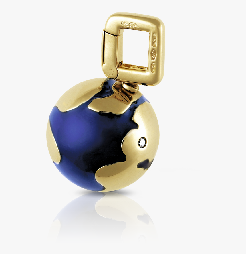 Louis Vuitton Globe Charm Yellow Gold And Diamond - Sphere, HD Png Download, Free Download