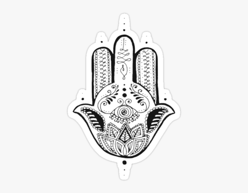 "unalome Hamsa - Unalome In Hamsa Hand, HD Png Download, Free Download