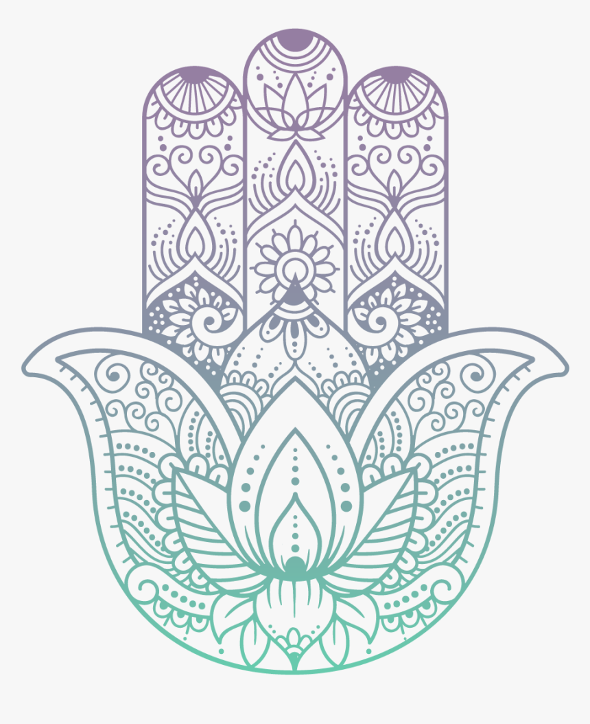 Hamsa Hand Print, HD Png Download - kindpng