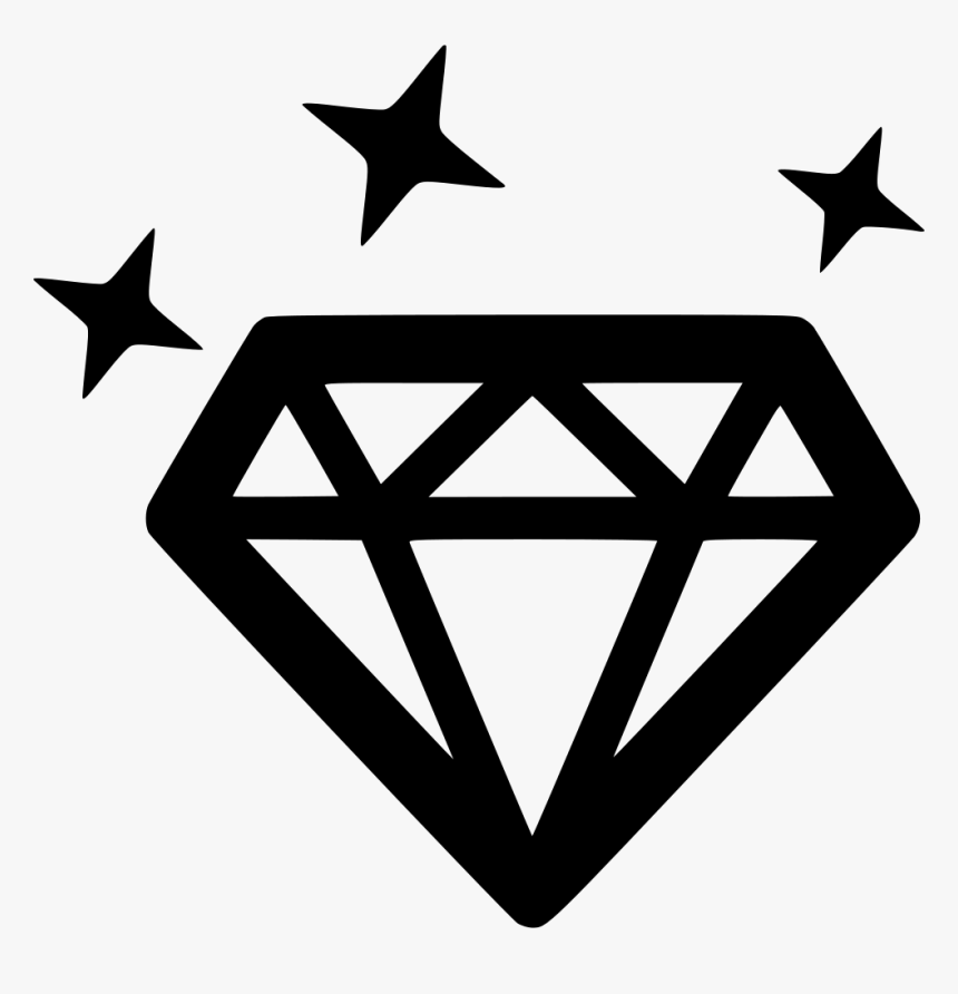 Diamond Svg Png Icon Free Download - Black White Trust Badges, Transparent Png, Free Download