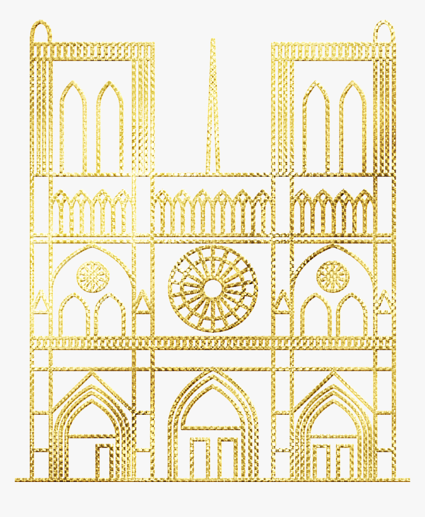 Paris Pattern Notre Dame, HD Png Download, Free Download