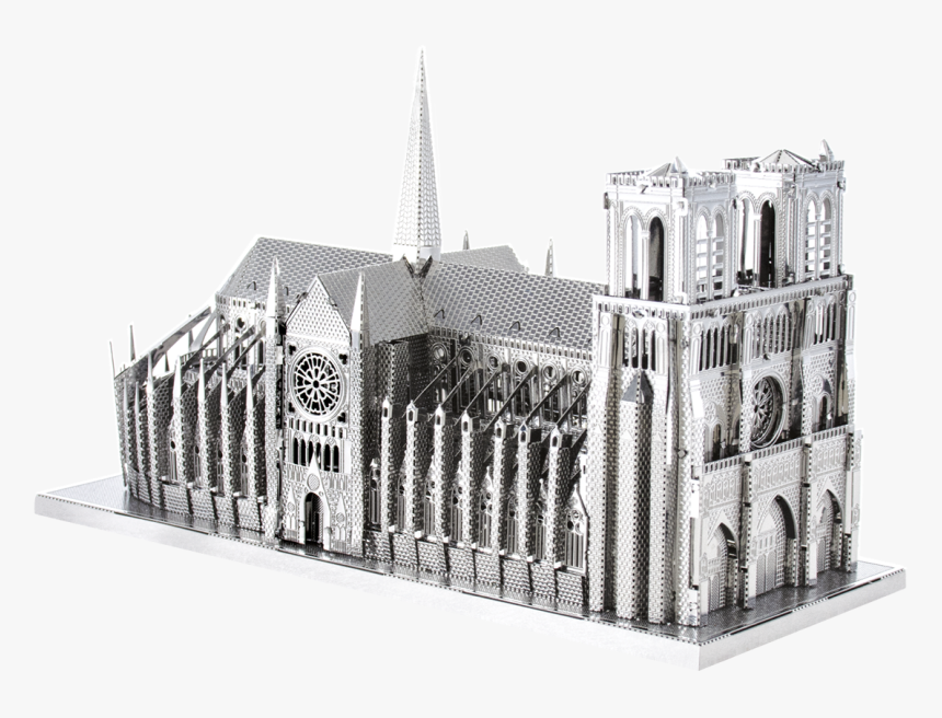 Metal Earth Iconx Notre Dame - Notre Dame Metal Model, HD Png Download, Free Download