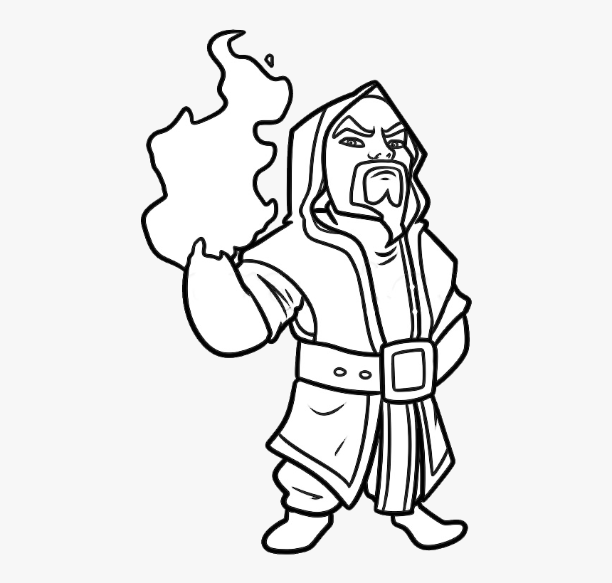 Transparent Clash Royale King Png - Clash Of Clans Sketch, Png Download, Free Download