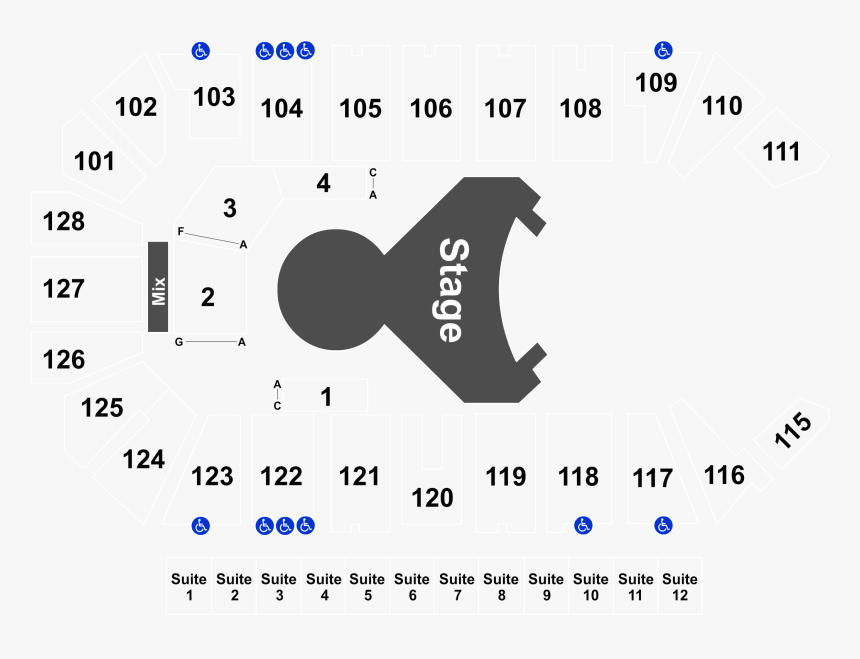 K Rock Centre Seating Chart, HD Png Download, Free Download