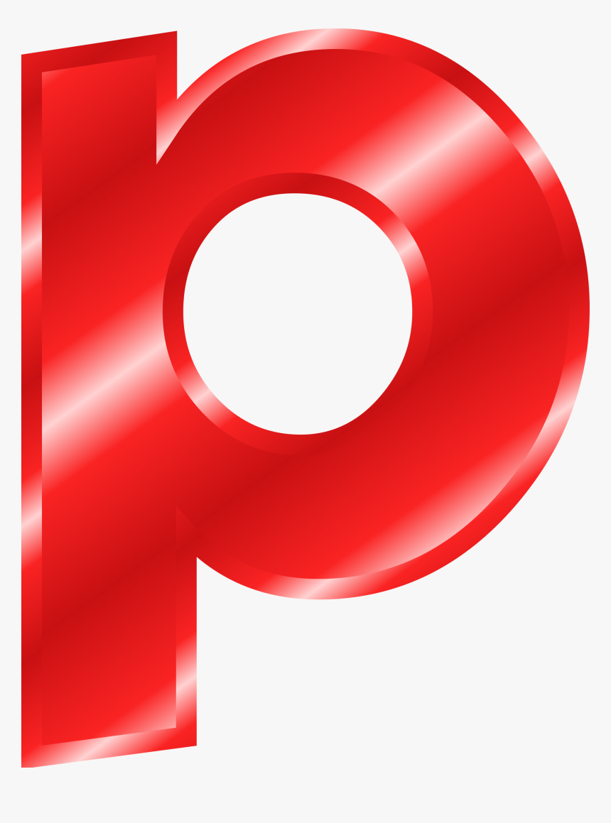 Letter Clipart Red - Big Red Letter P, HD Png Download, Free Download