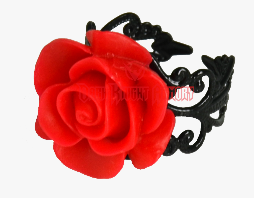 Gothic Red Rose Ring - Artificial Flower, HD Png Download, Free Download