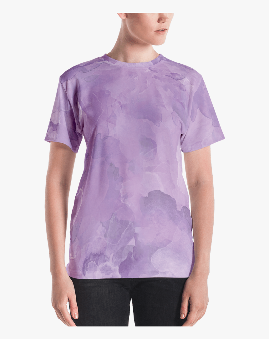 Wisteria Watercolor Women"s T Shirt T Shirt Zazuze - T-shirt, HD Png Download, Free Download