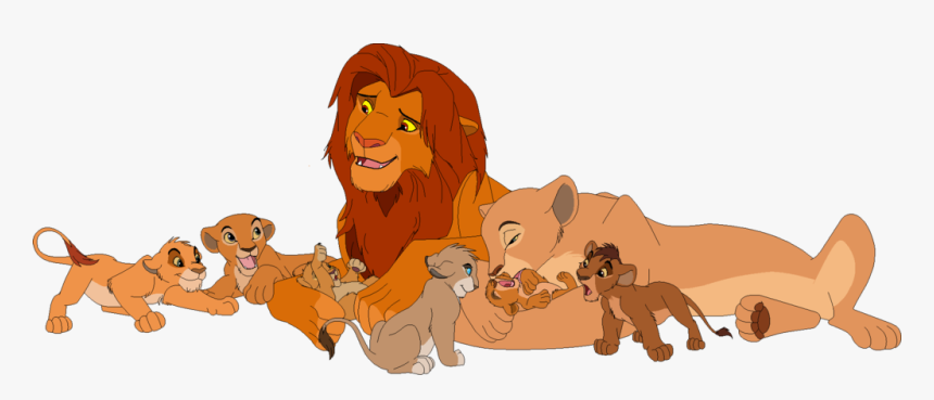 Lion Simba Nala Sarabi Mufasa - Simba And Nala Family, HD Png Download, Free Download