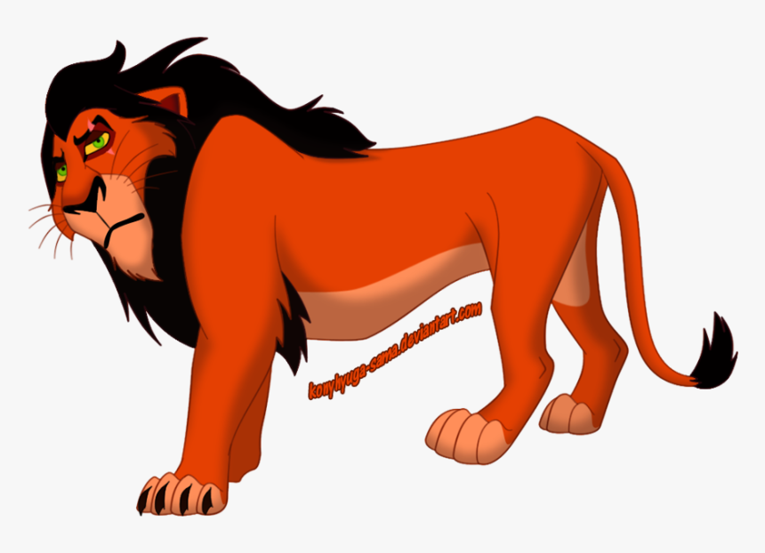 Mufasa Clipart Orange Lion - Scar Rey Leon Png, Transparent Png, Free Download