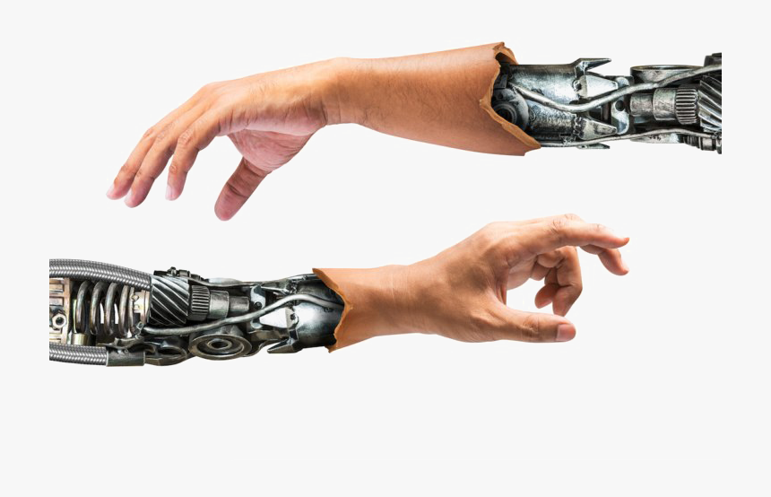 Transparent Robot Transparent Png - Robot Hand With Skin, Png Download, Free Download