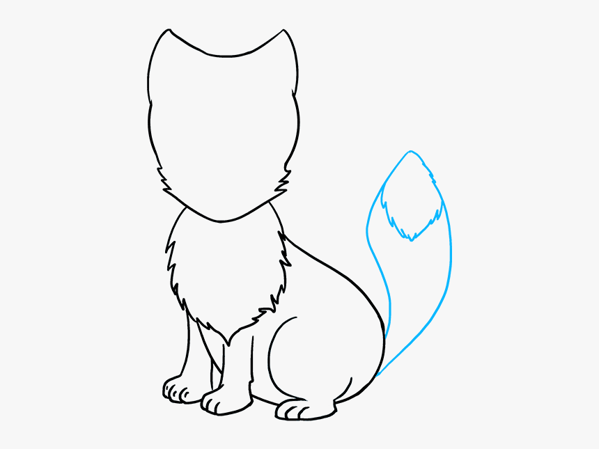 How To Draw Arctic Fox - Arctic Fox Drawing Fox Face, HD Png Download, Free Download