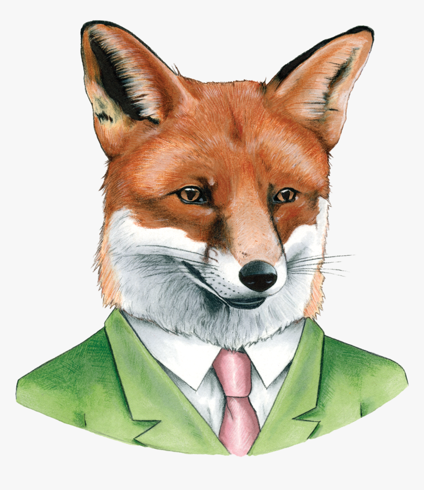 Animals In Suits Fox, HD Png Download, Free Download