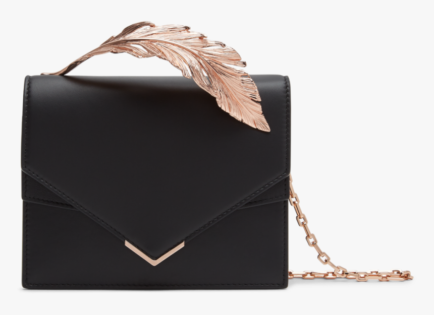 Black Leather Alina Clutch"data Src="//cdn - Ralph And Russo Bag, HD Png Download, Free Download