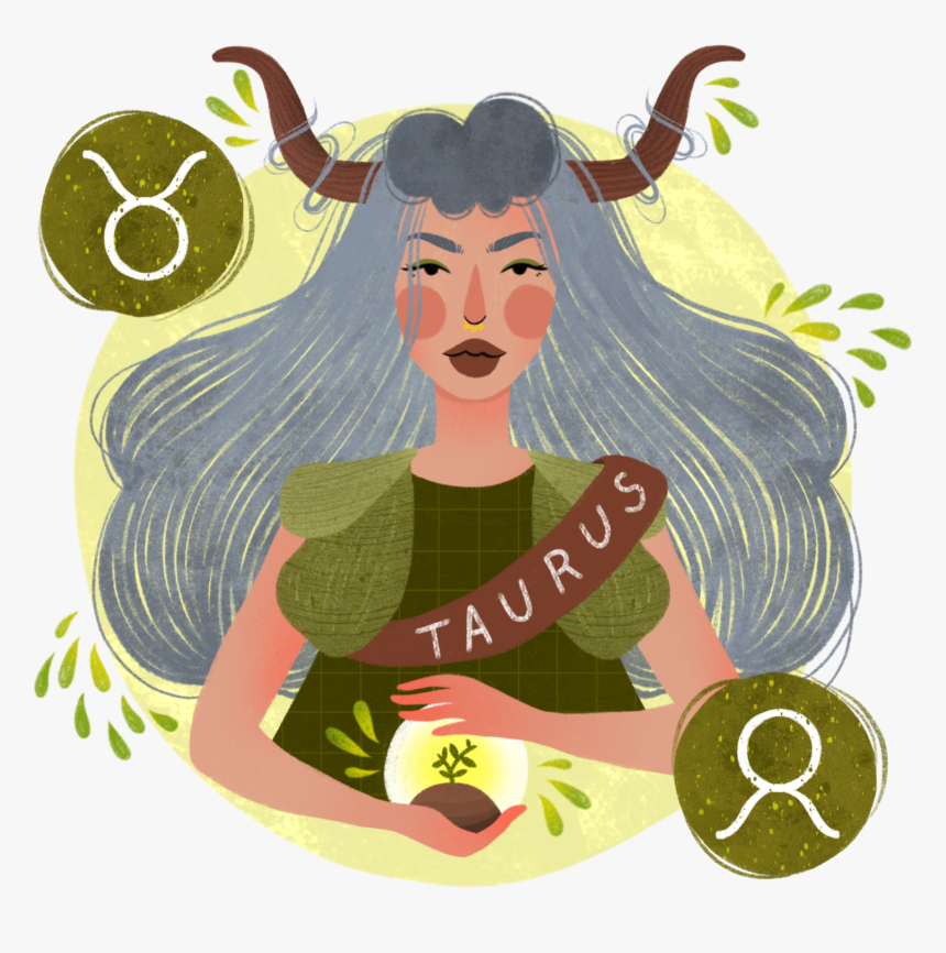 Transparent Girl Waking Up Clipart - Taurus, HD Png Download - kindpng