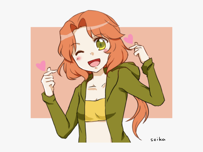 Transparent Finger Heart Png - Finger Heart Anime Girl, Png Download, Free Download