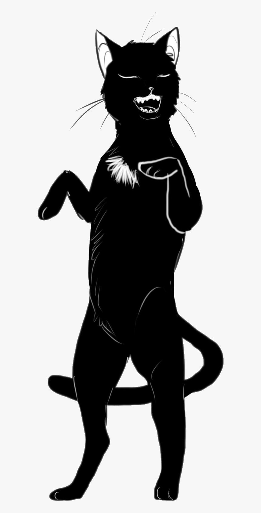 Whiskers Domestic Short-haired Cat Silhouette Clip - Illustration, HD Png Download, Free Download