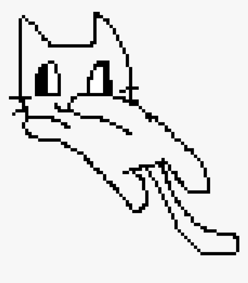 Jumping Cat Base - Line Art, HD Png Download, Free Download