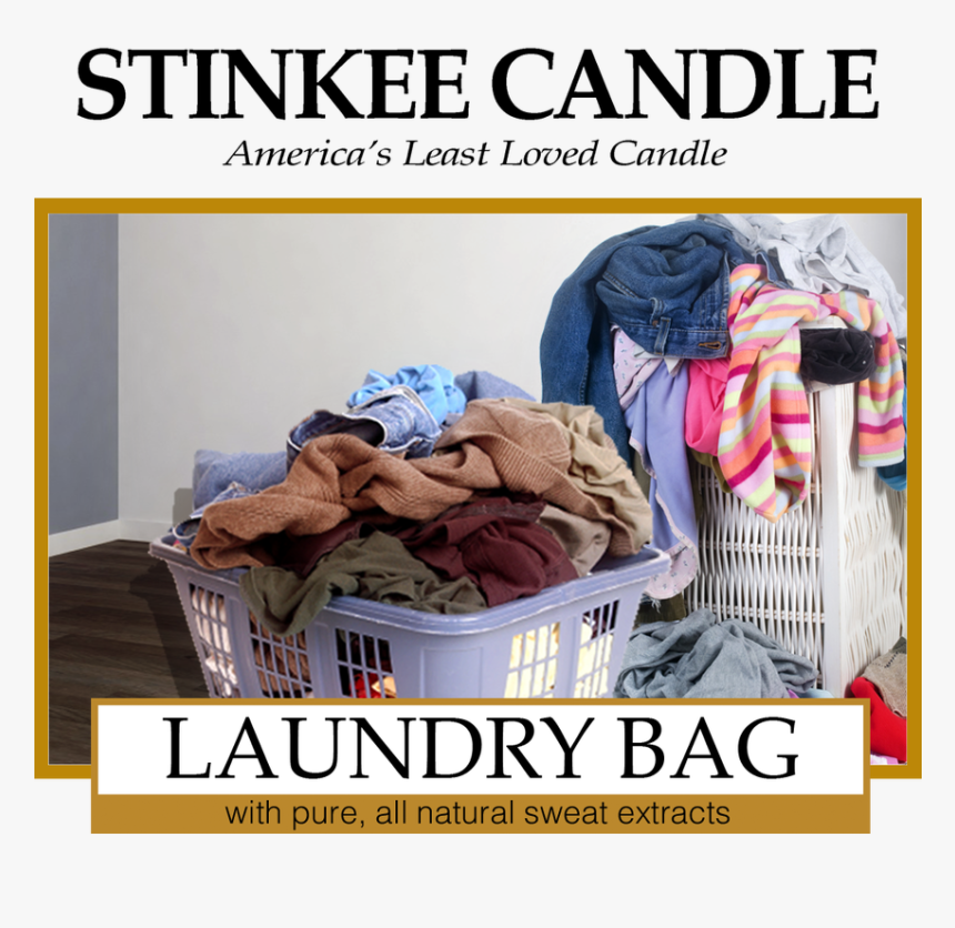 Laundry Basket With Clothes , Png Download - Yankee Candle Label Png, Transparent Png, Free Download