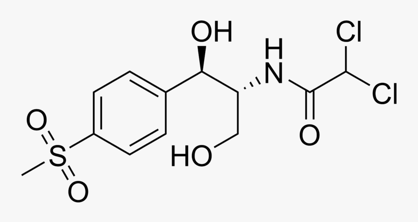 Thiamphenicol Stereo - Structure, HD Png Download, Free Download