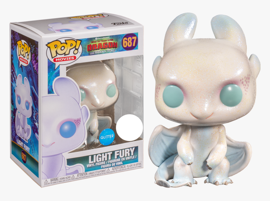 Funko Pop Light Fury Glitter, HD Png Download, Free Download