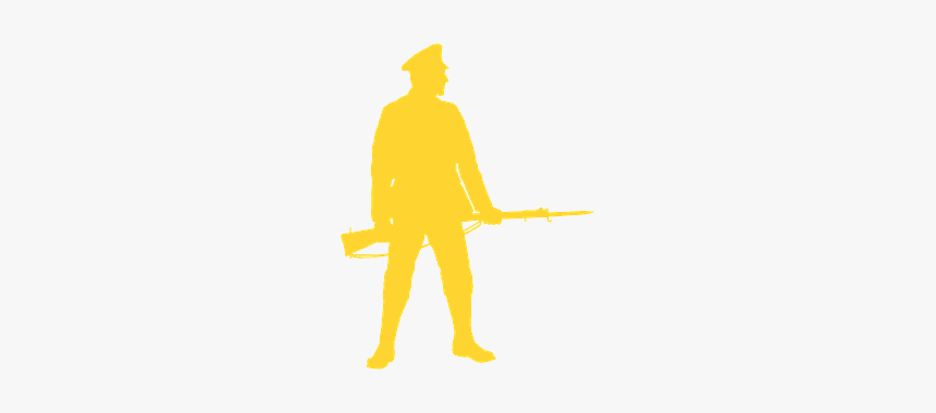 Ww1 Soldier With Bayonet Silhouette - Illustration, HD Png Download, Free Download