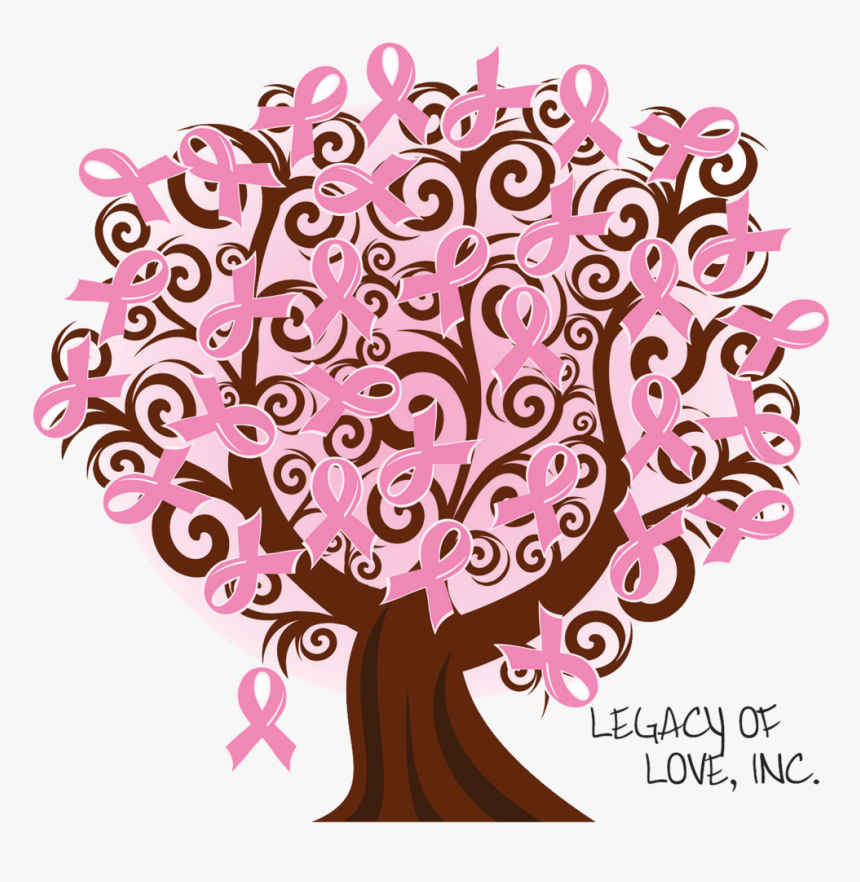 Cinta Rosa Cancer De Mama , Png Download - Breast Cancer Ribbon Tree, Transparent Png, Free Download