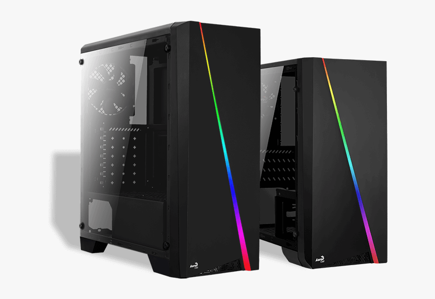 Aerocool Midi-tower Black Computer Case Hardware/electronic, HD Png Download, Free Download