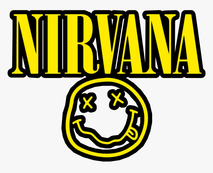 #yellow #logo #nirvana #rock #music #band #kurtcobain - Nirvana, HD Png Download, Free Download