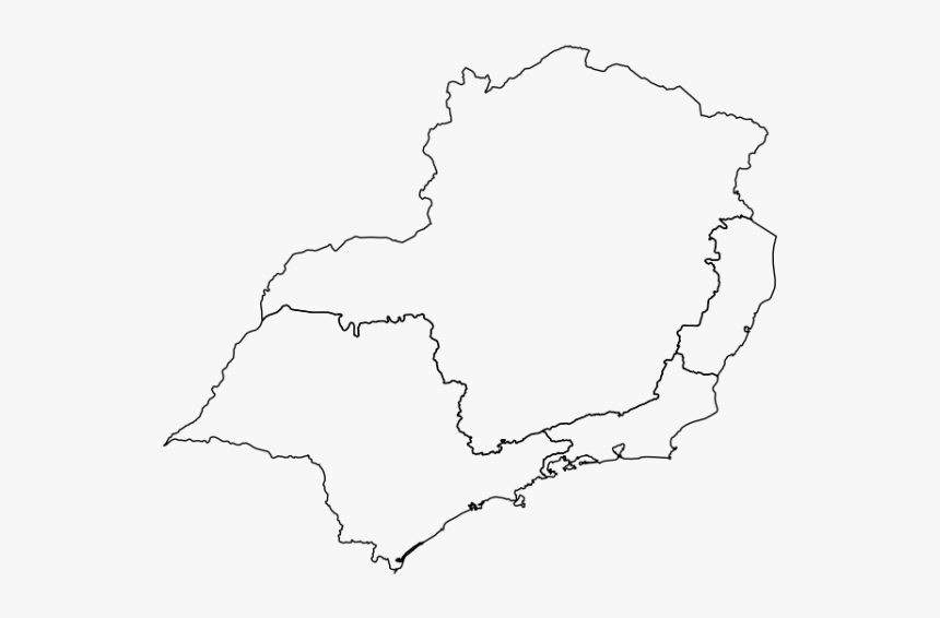 Mapa Sudeste Png, Transparent Png, Free Download