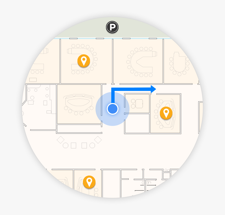 Bluedot Gps Like Experience - Indoor Navigation System Gif, HD Png Download, Free Download