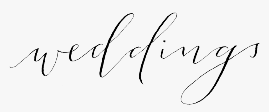 Clipart Wedding Calligraphy - Line Art, HD Png Download, Free Download