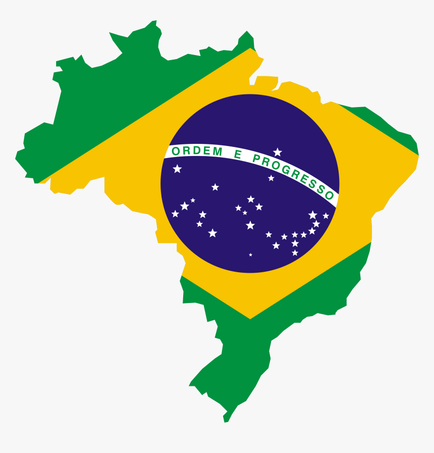 Map Of Brazil Flag, HD Png Download, Free Download