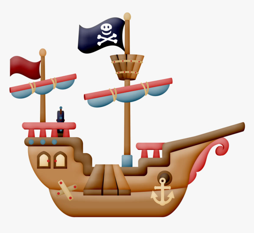 Sailboat Clipart Barco - Dibujo Barco Pirata Png, Transparent Png, Free Download