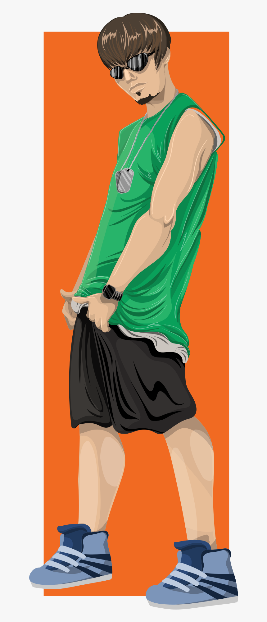 Boy Fashion Illustration Png, Transparent Png, Free Download