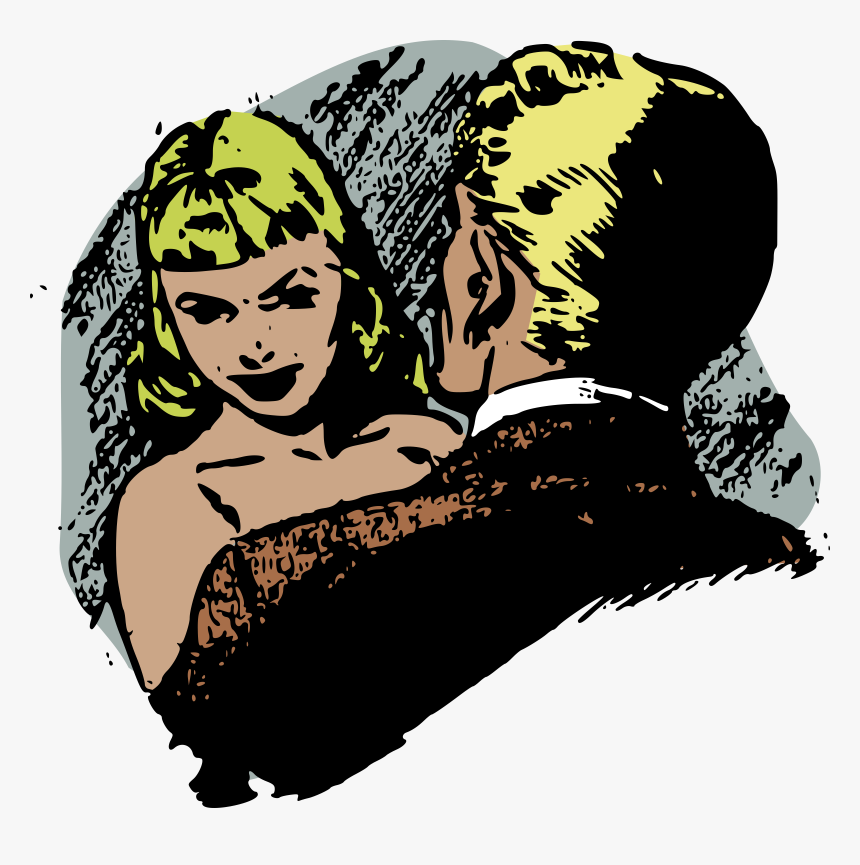 Retro Romance Clip Arts - Vintage Couple Transparent, HD Png Download, Free Download