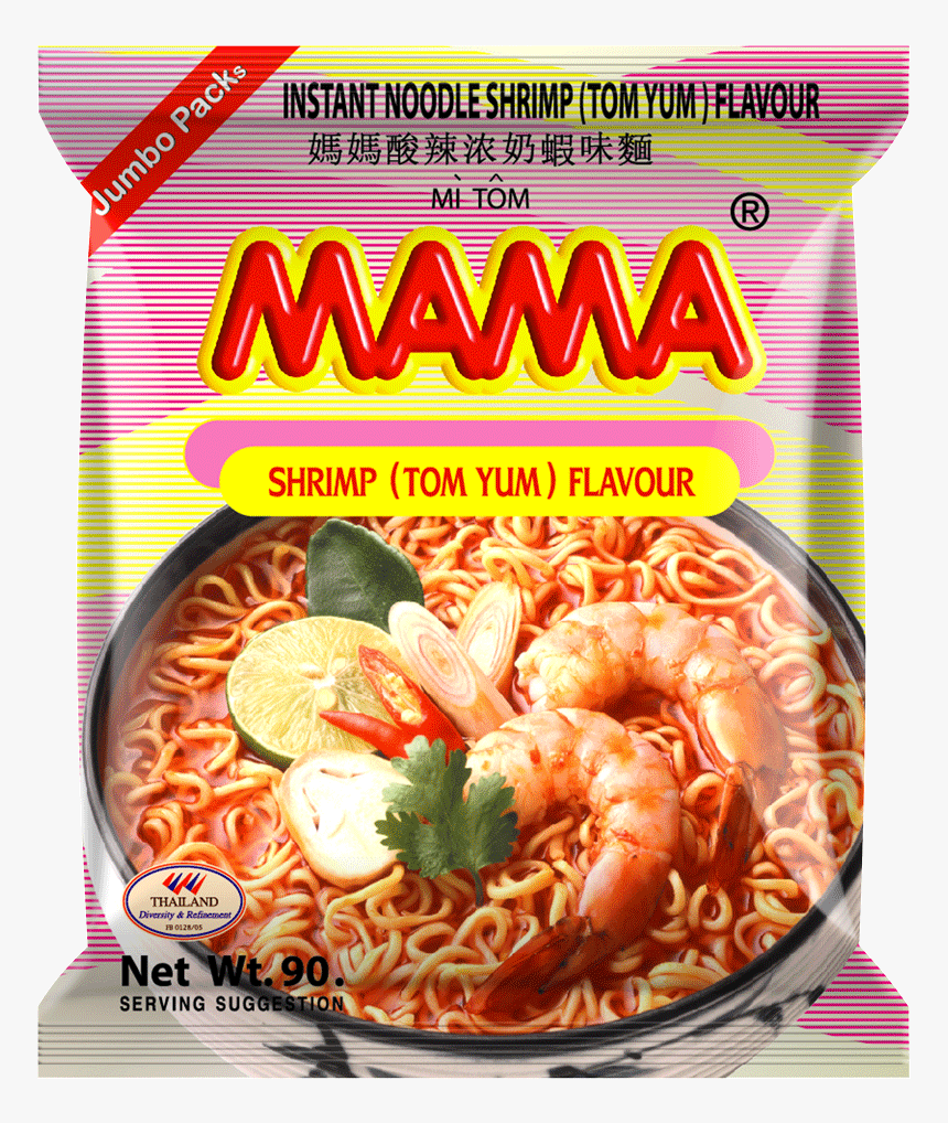 Mama Instant Noodles Shrimp Tom Yum, HD Png Download, Free Download