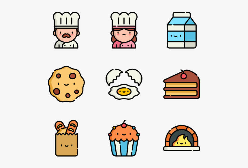 Kawaii Food Icon Packs, HD Png Download, Free Download