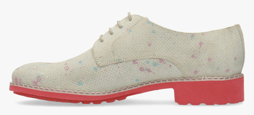 Derby Shoes Ella 11 White Dots Multi - Outdoor Shoe, HD Png Download, Free Download