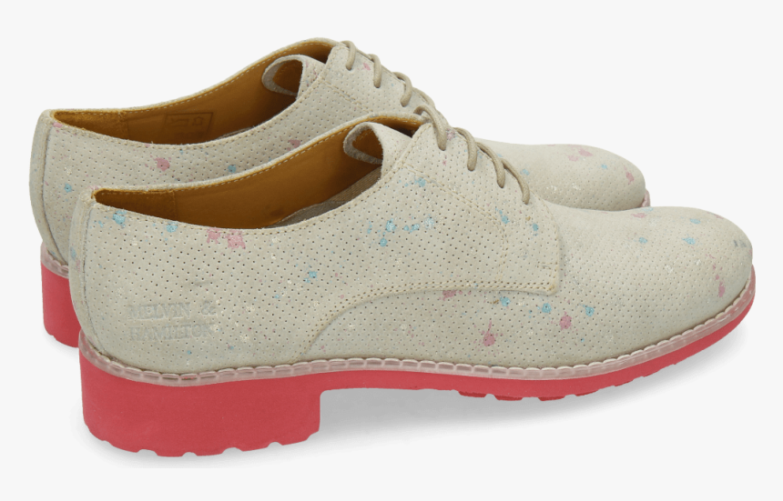Derby Shoes Ella 11 White Dots Multi - Sneakers, HD Png Download, Free Download