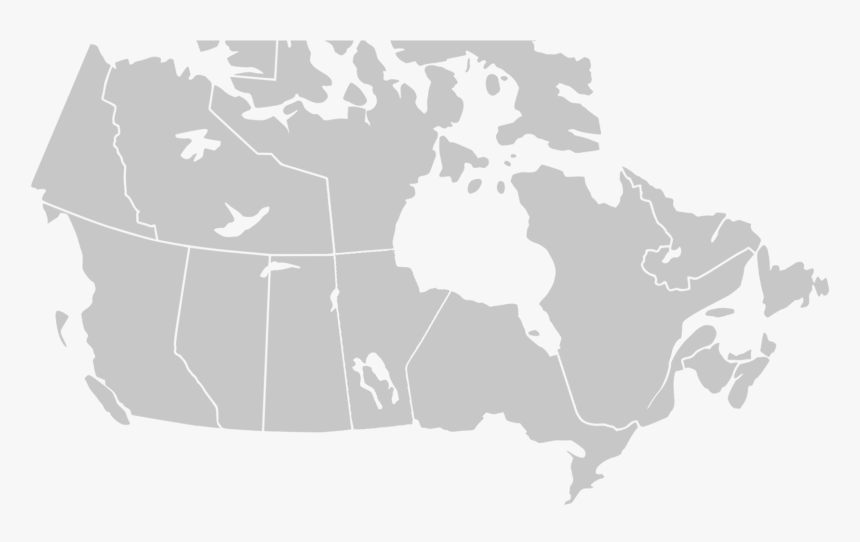 World Map Outline - Map Of Canada Png, Transparent Png, Free Download