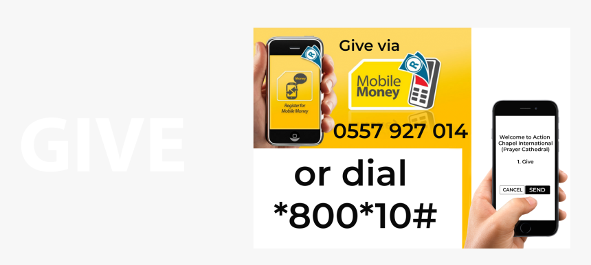 Transparent Mone Png - Action Chapel Mobile Money Number, Png Download, Free Download