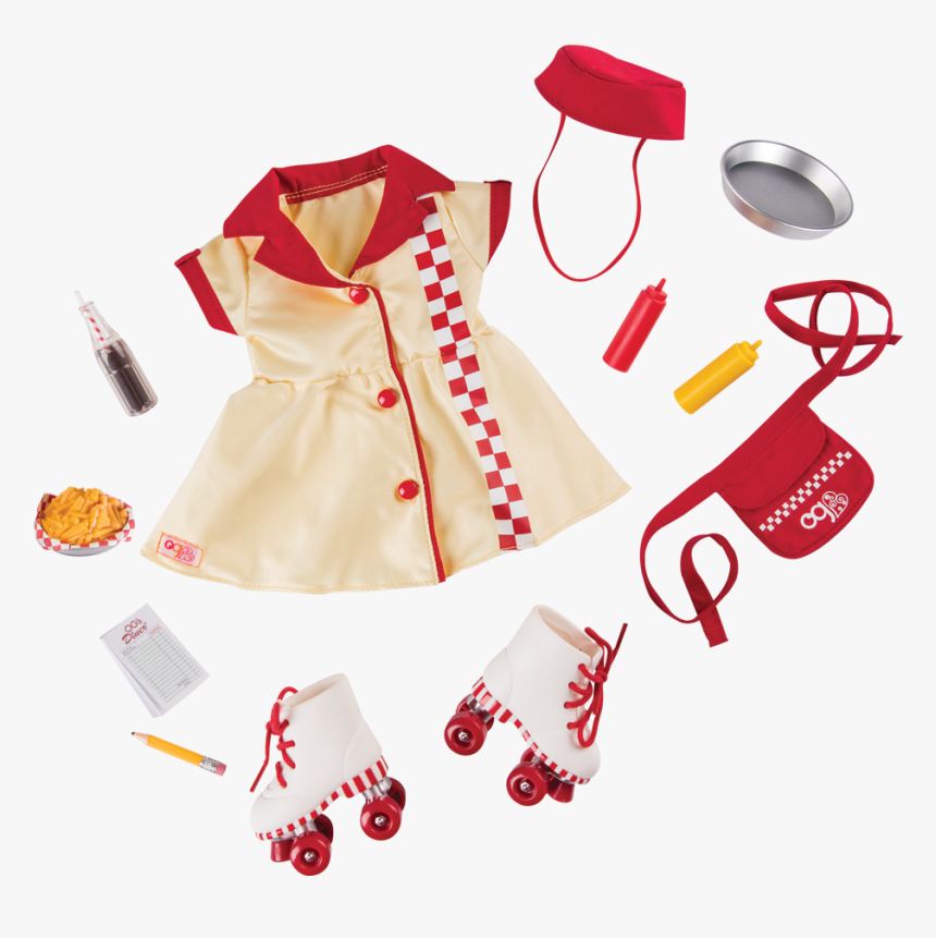 Today"s Special Waitress Uniform For 18-inch Dolls - Our Generation Retro Outfit, HD Png Download, Free Download