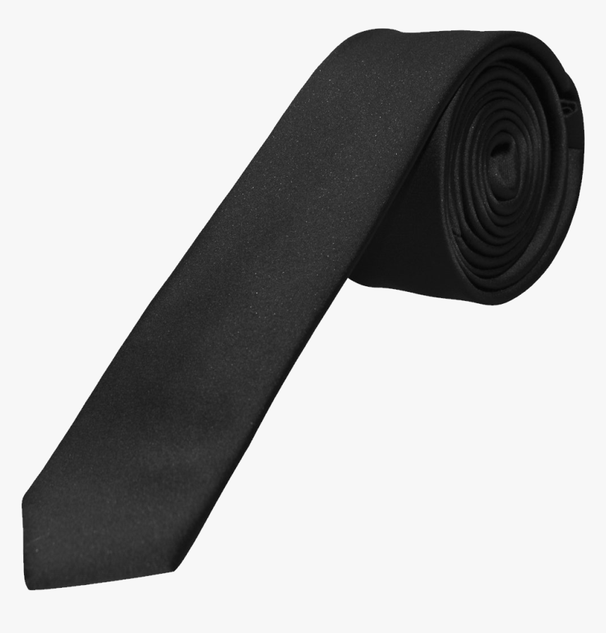 Black Tie - Mens Plain Black Tie, HD Png Download, Free Download