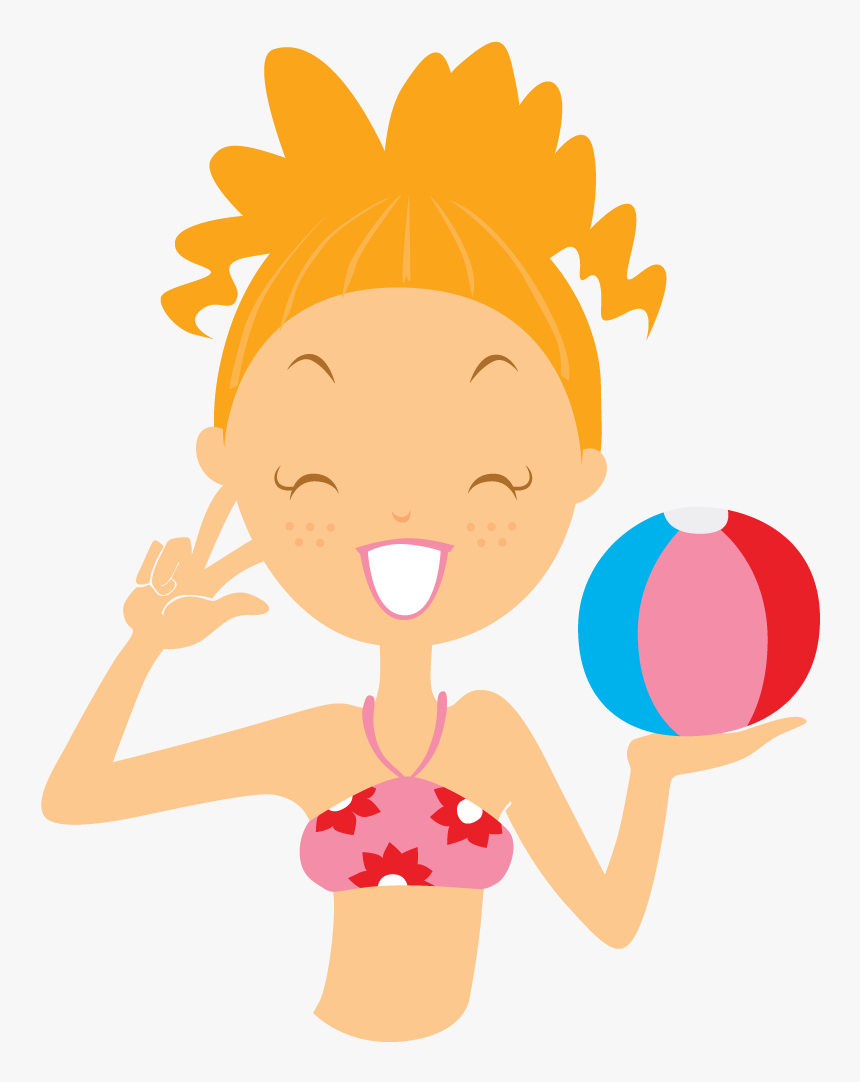 Download Png Ico Icns - Beach Girl Clipart Gif, Transparent Png, Free Download