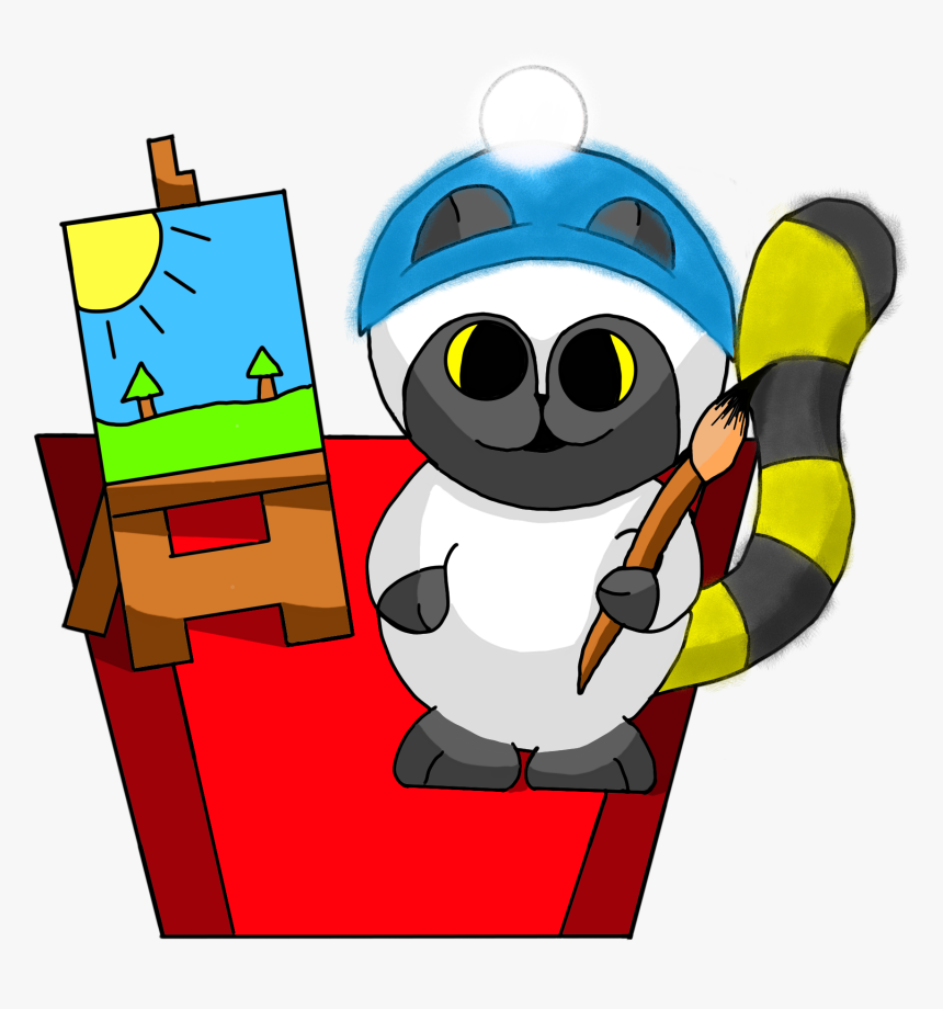 Arty Lemur Clipart , Png Download - Cartoon, Transparent Png, Free Download