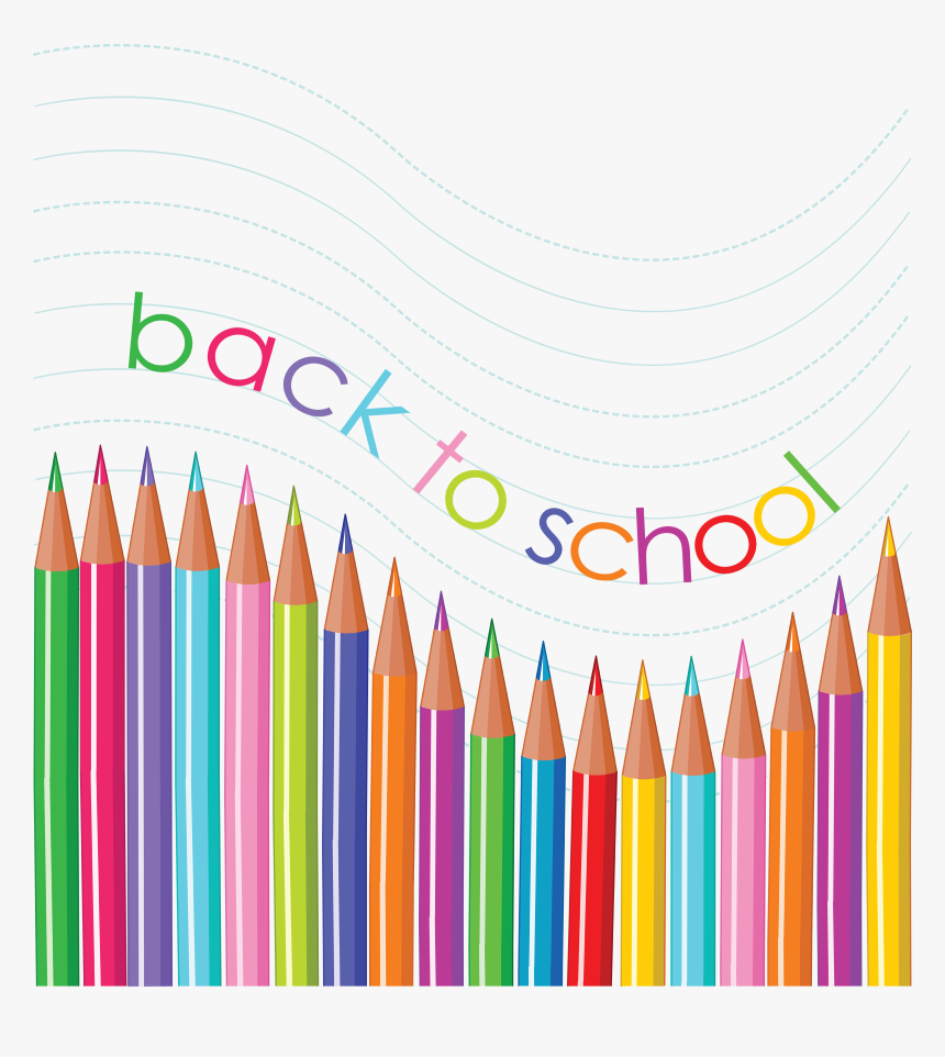 An Illustration Of Colored Pencils With The Message, - Back To School Pencil, HD Png Download, Free Download
