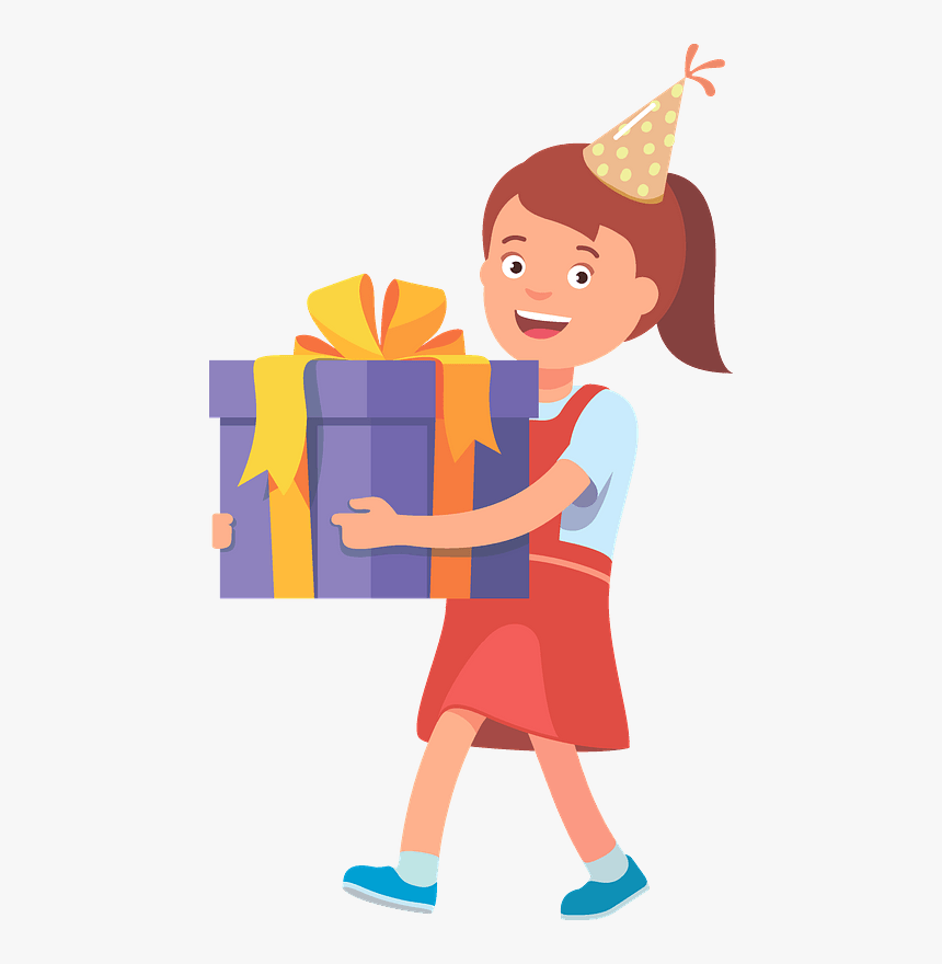 Girl Birthday Clipart - Cartoon, HD Png Download, Free Download